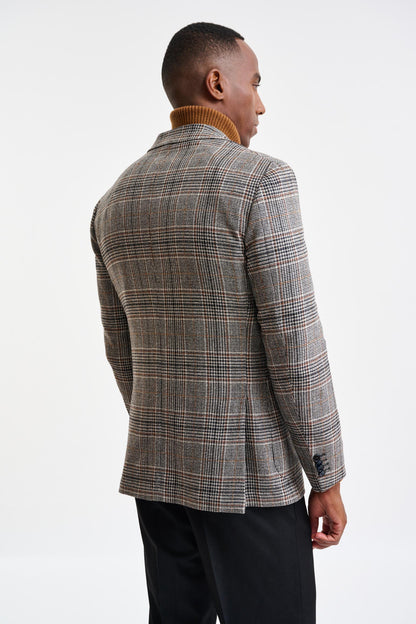 Black Wool & Cashmere Kenton Jacket Autumn Leaves - Image 7