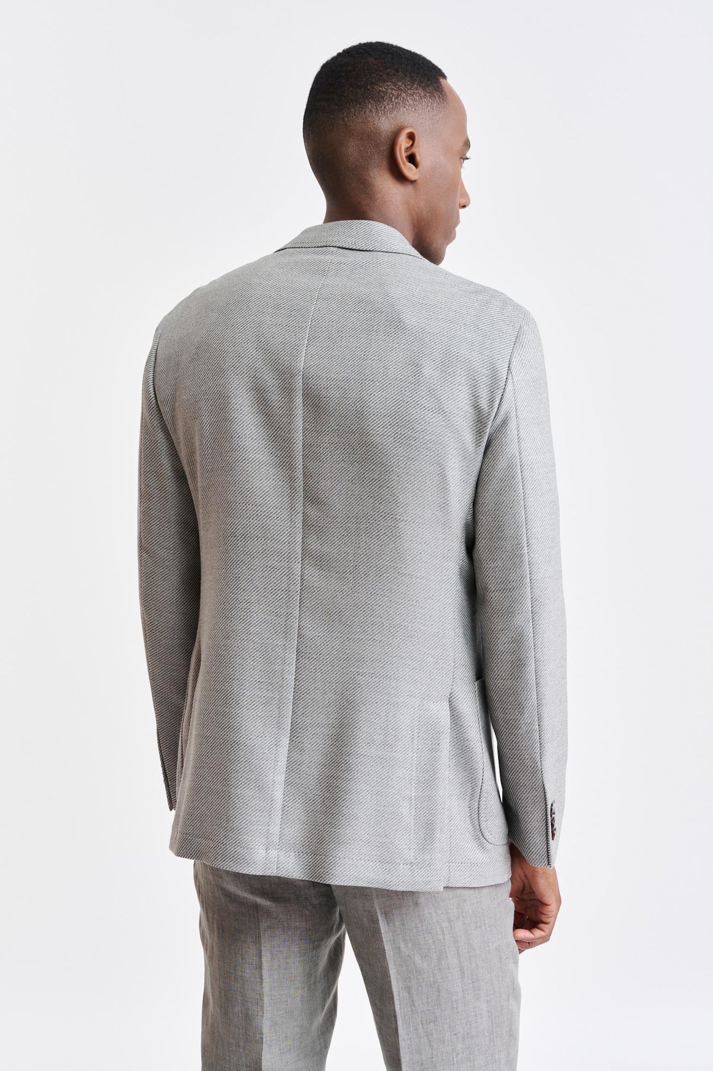Grey Wool Kenton Jacket Autumn Leaves