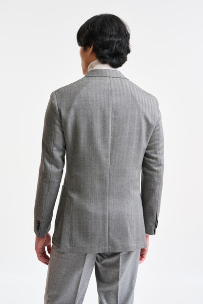 Grey Wool Kenton Jacket Autumn Leaves - Image 7