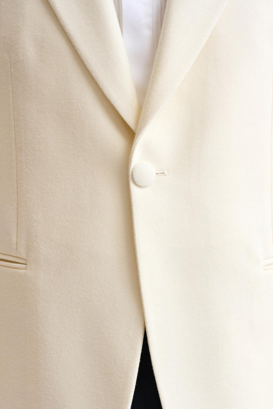 Light Beige Wool Kenton Tuxedo Flannel & Saxony - Image 5