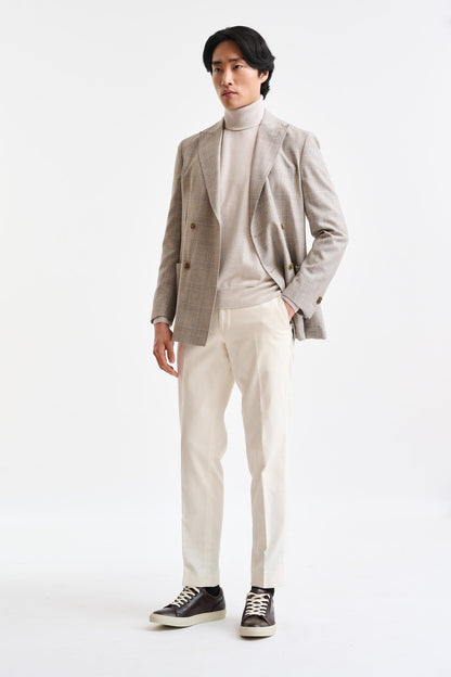 Light Beige Wool Super 100's Soho Jacket Freestyle - Image 2