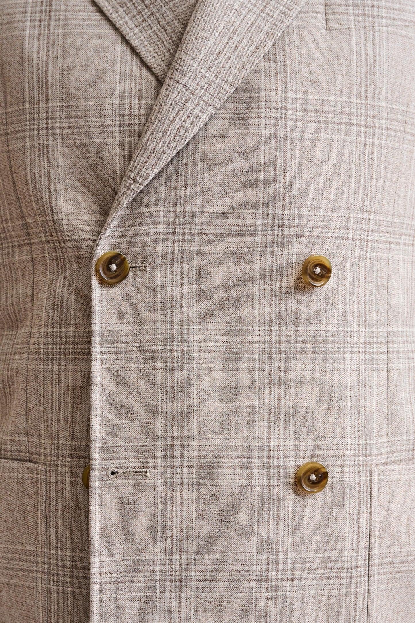 Light Beige Wool Super 100's Soho Jacket Freestyle - Image 5