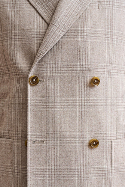 Light Beige Wool Super 100's Soho Jacket Freestyle - Image 5