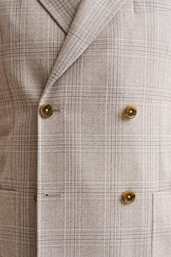 Light Beige Wool Super 100's Soho Jacket Freestyle - Image 5