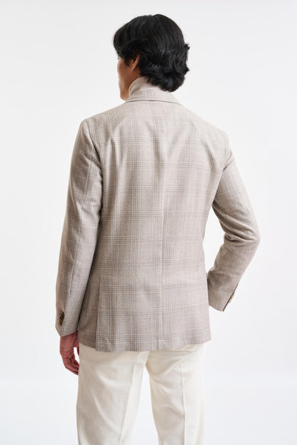 Light Beige Wool Super 100's Soho Jacket Freestyle - Image 6