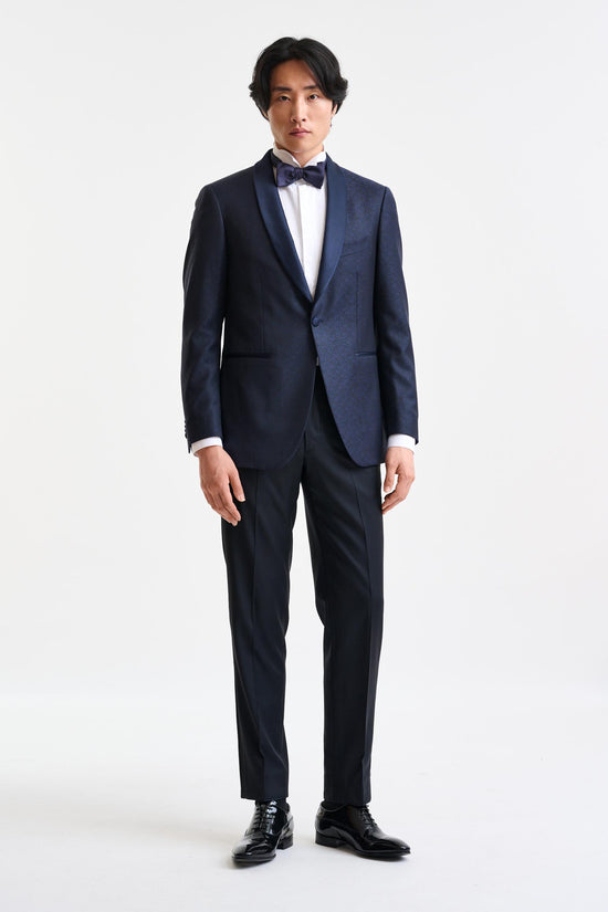 Dark Blue Wool Super 100's Soho Tuxedo Freestyle - Image 2