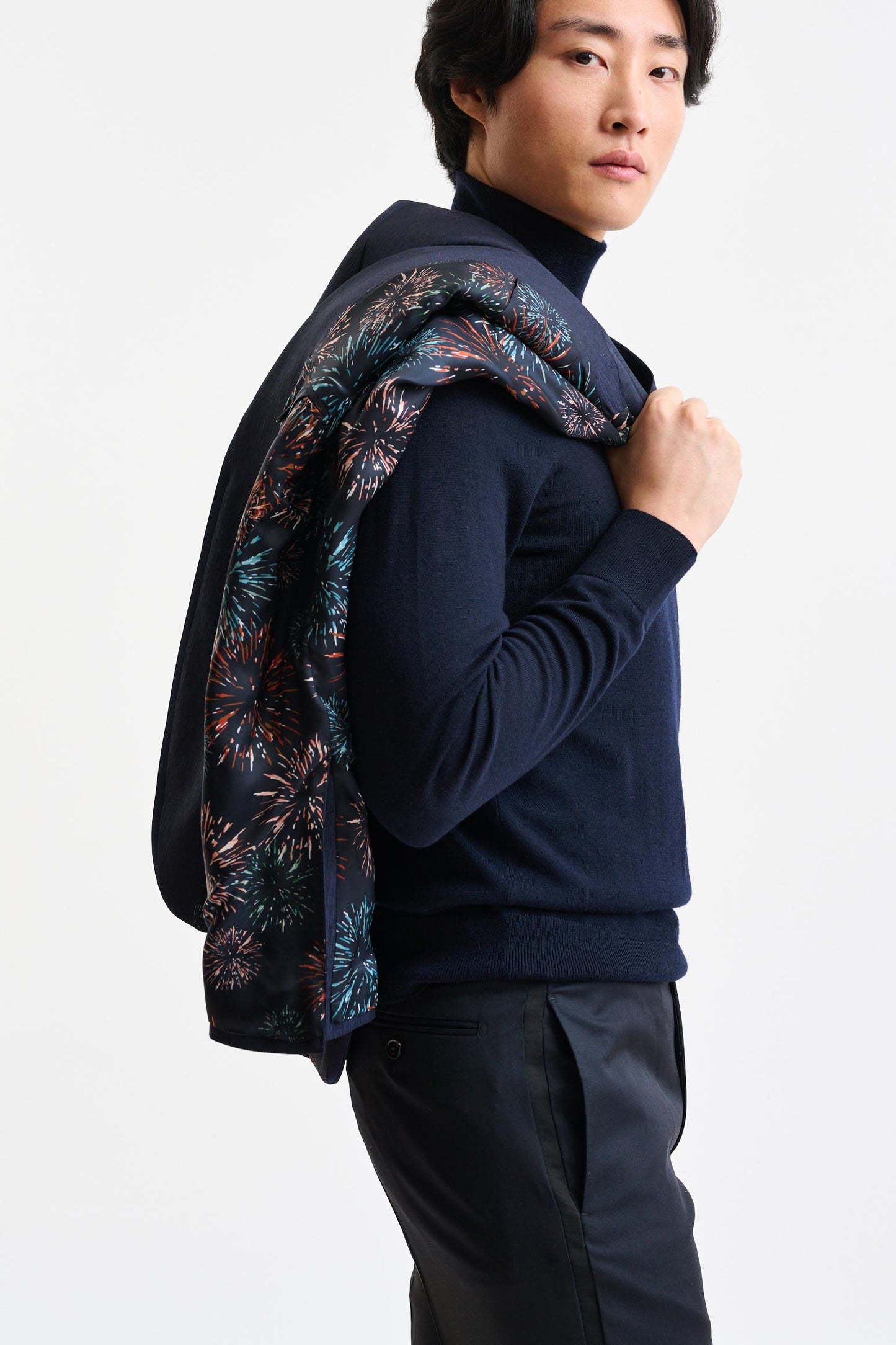 Midnight Blue Wool Soho Jacket Freestyle - Image 4