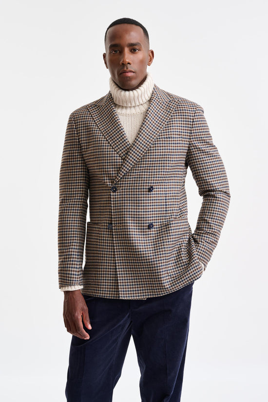 Medium Beige Wool Super 110's Soho Jacket Trend - Image 1