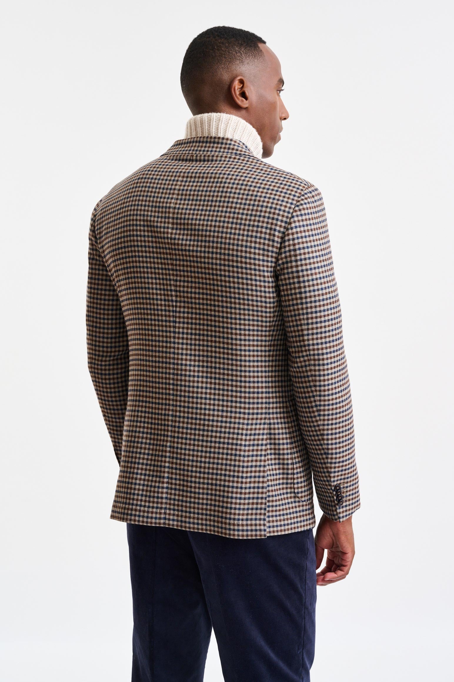 Medium Beige Wool Super 110's Soho Jacket Trend - Image 7