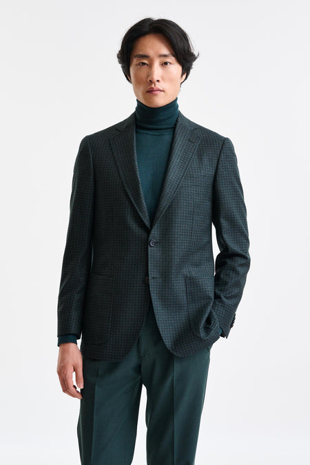 Dark Green Wool Soho Jacket Trend - Image 1