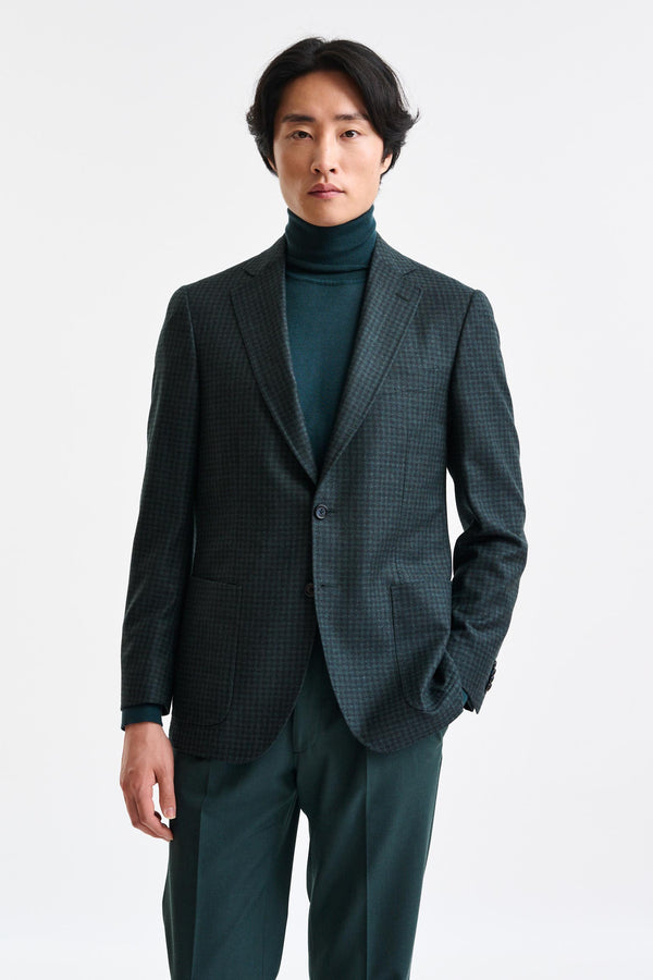 Dark Green Wool Soho Jacket Trend