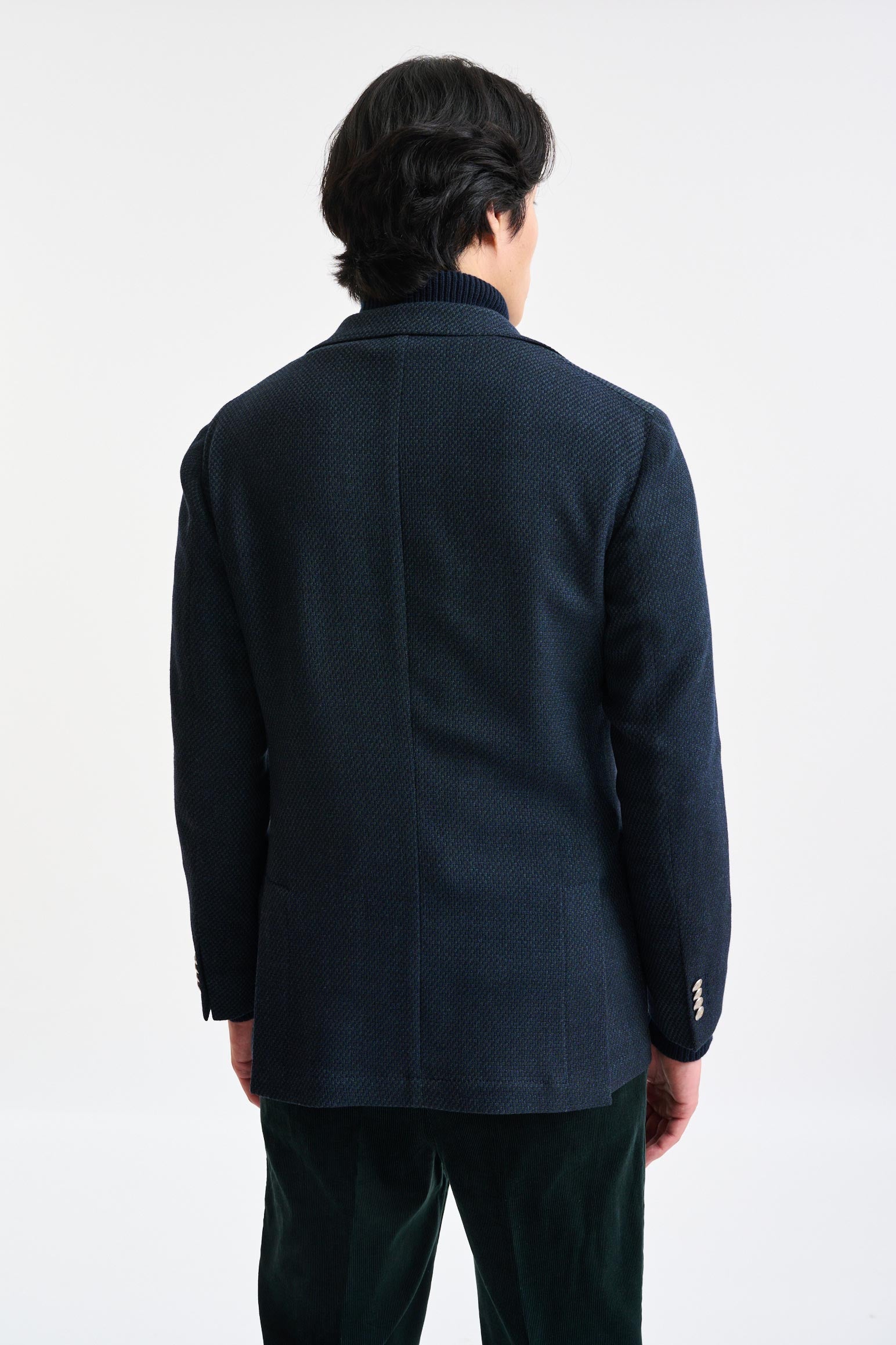 Dark Blue Wool Kenton Light Jacket Trend - Image 7