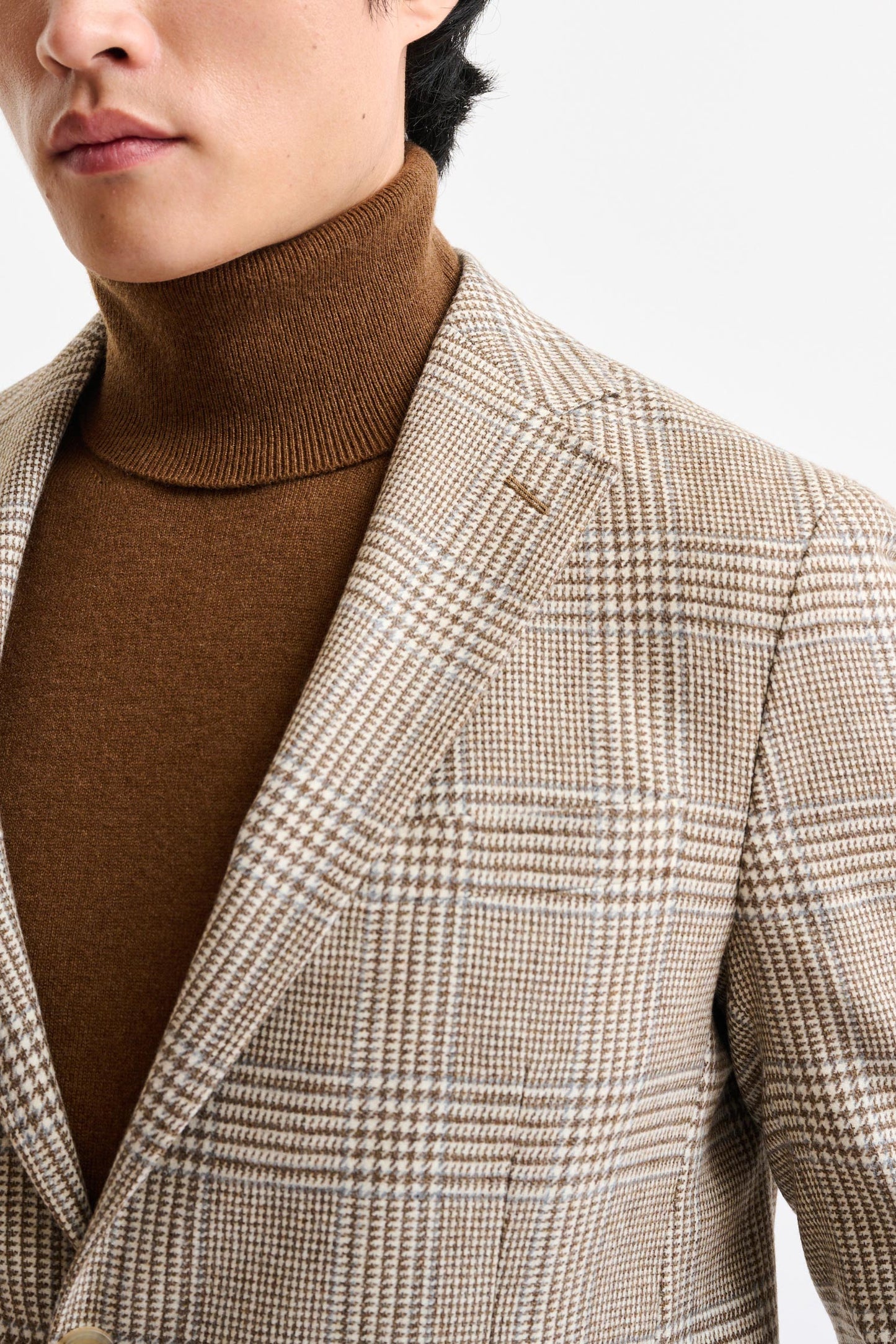 Medium Beige Wool & Cashmere Soho Jacket Autumn Leaves - Image 3
