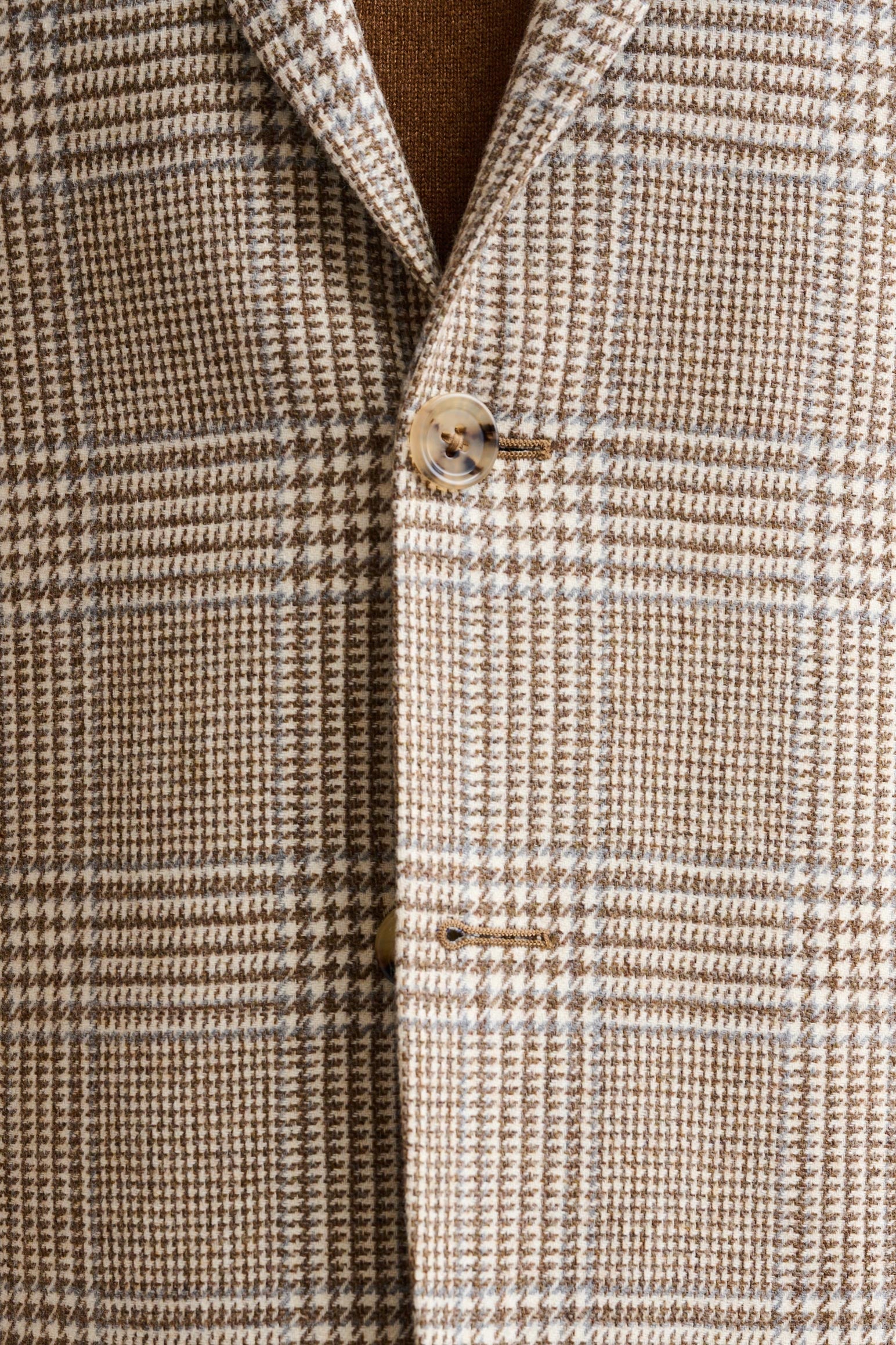 Medium Beige Wool & Cashmere Soho Jacket Autumn Leaves - Image 5