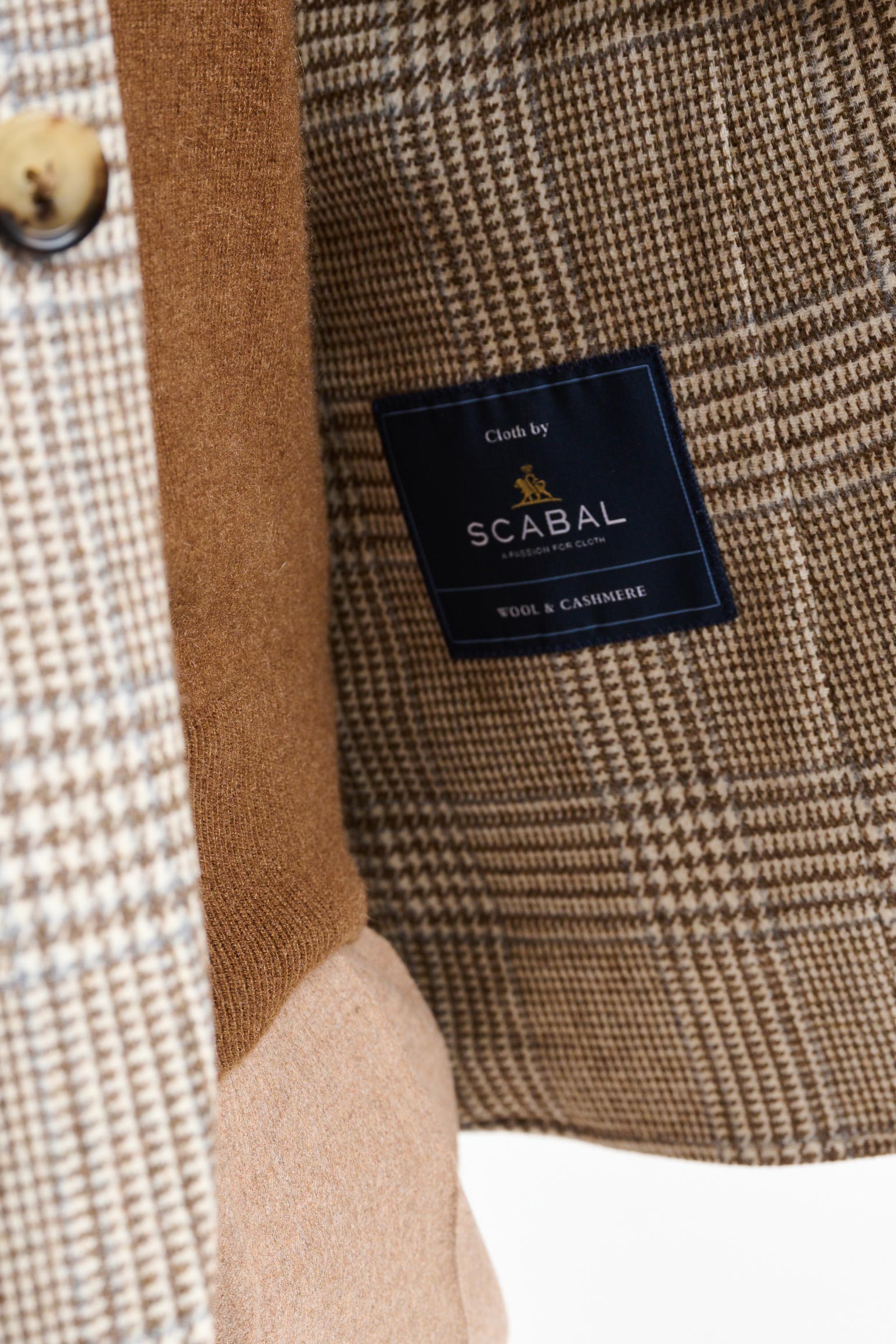 Medium Beige Wool & Cashmere Soho Jacket Autumn Leaves - Image 6