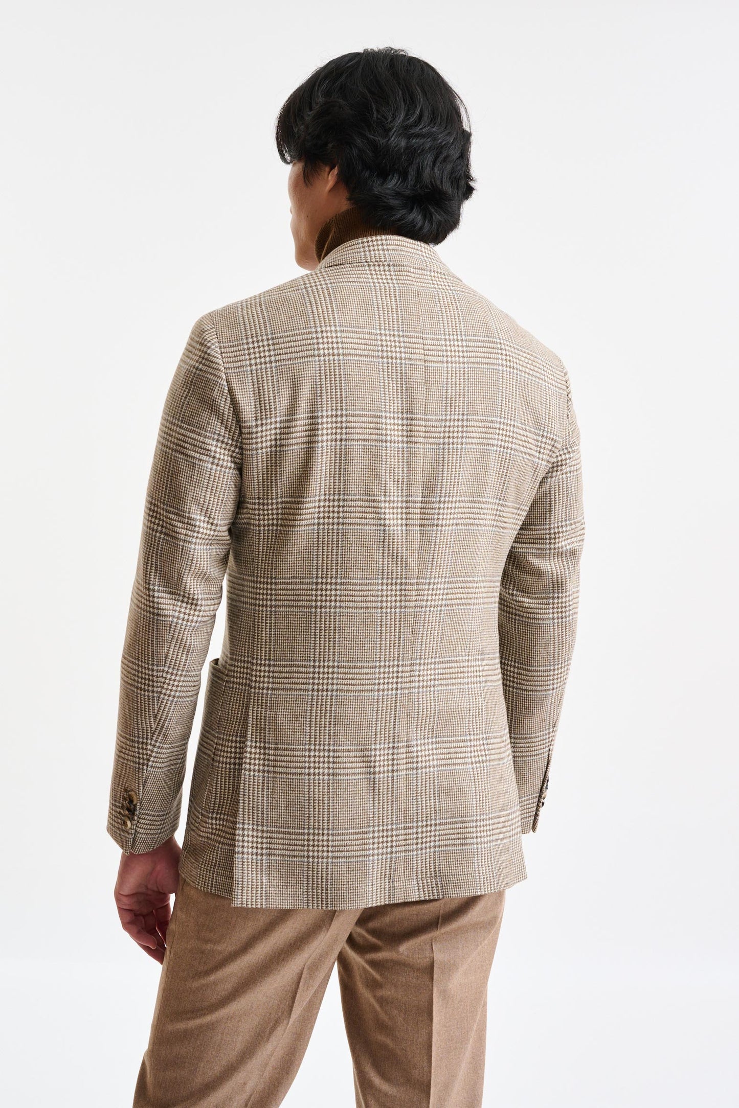 Medium Beige Wool & Cashmere Soho Jacket Autumn Leaves - Image 7