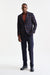 Dark Blue Check Wool & Cashmere Soho Jacket Autumn Leaves - Image 2
