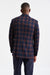 Dark Blue Check Wool & Cashmere Soho Jacket Autumn Leaves - Image 7