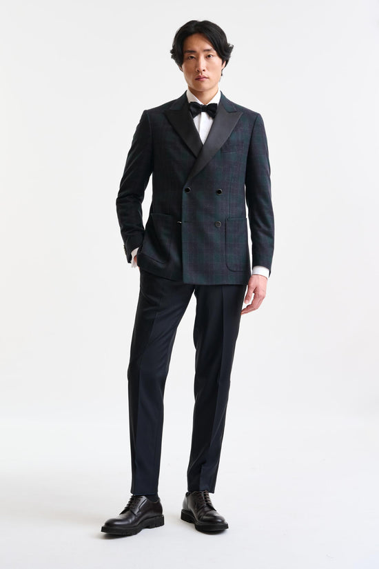 Dark Green Wool & Cashmere Soho Jacket Autumn Leaves - Image 2