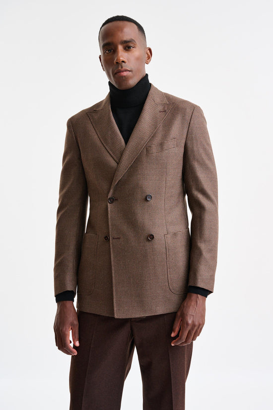 Medium Brown Wool Soho Jacket Autumn Leaves - Image 1