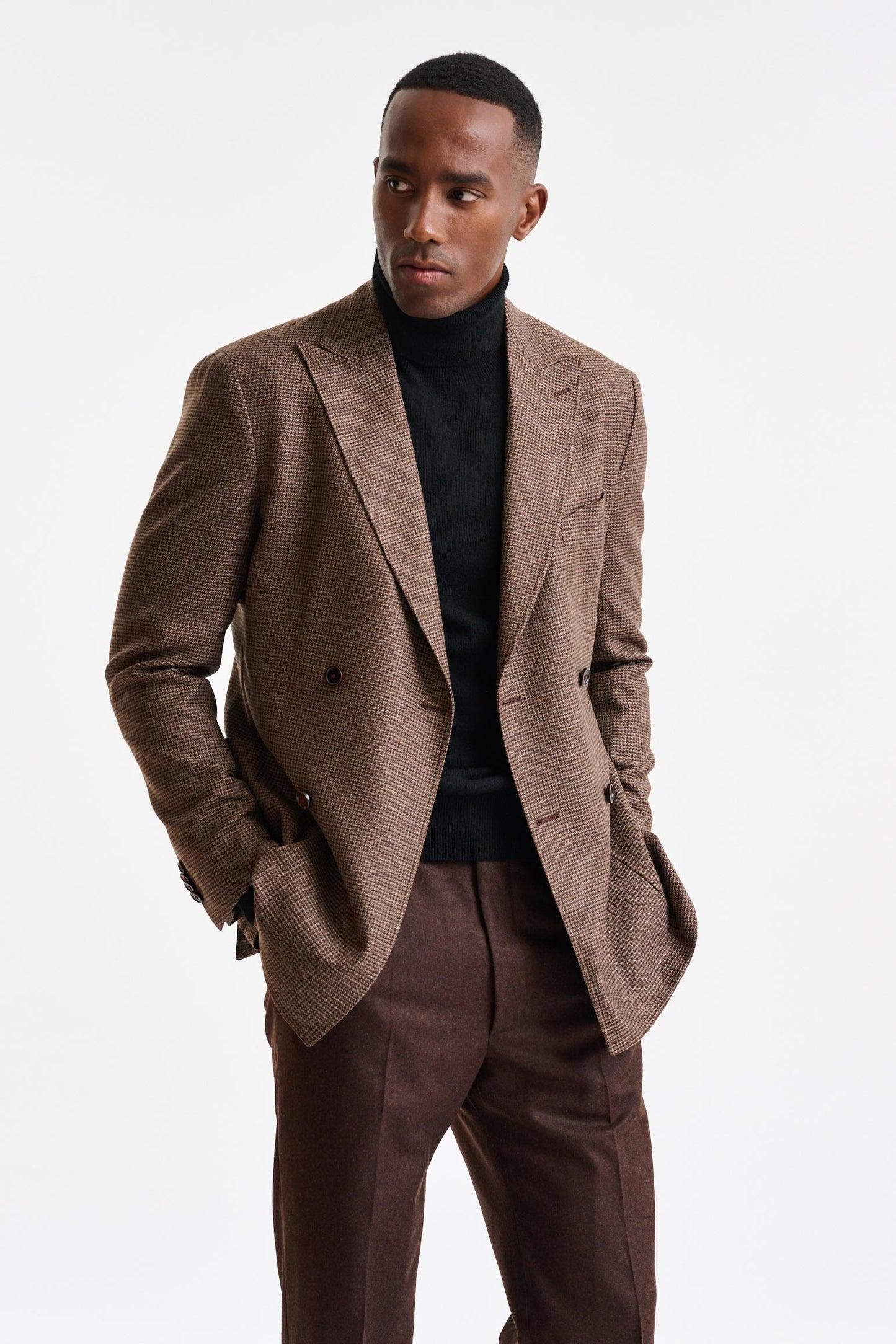 Medium Brown Wool Soho Jacket Autumn Leaves - Image 2