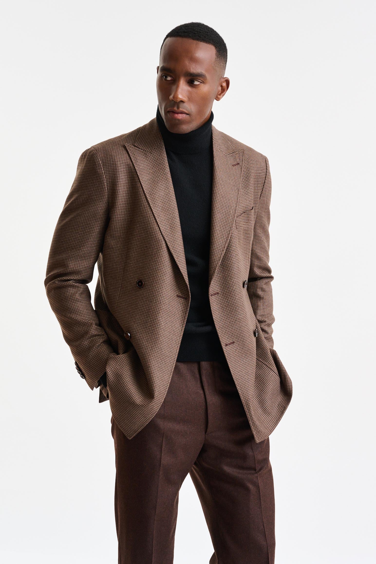 Medium Brown Wool Soho Jacket Autumn Leaves - Image 2