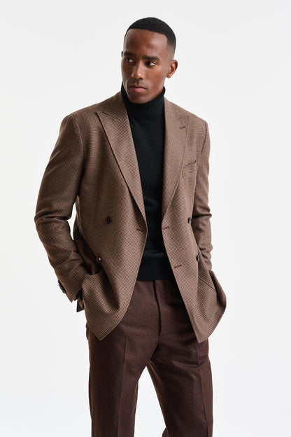 Medium Brown Wool Soho Jacket Autumn Leaves - Image 2
