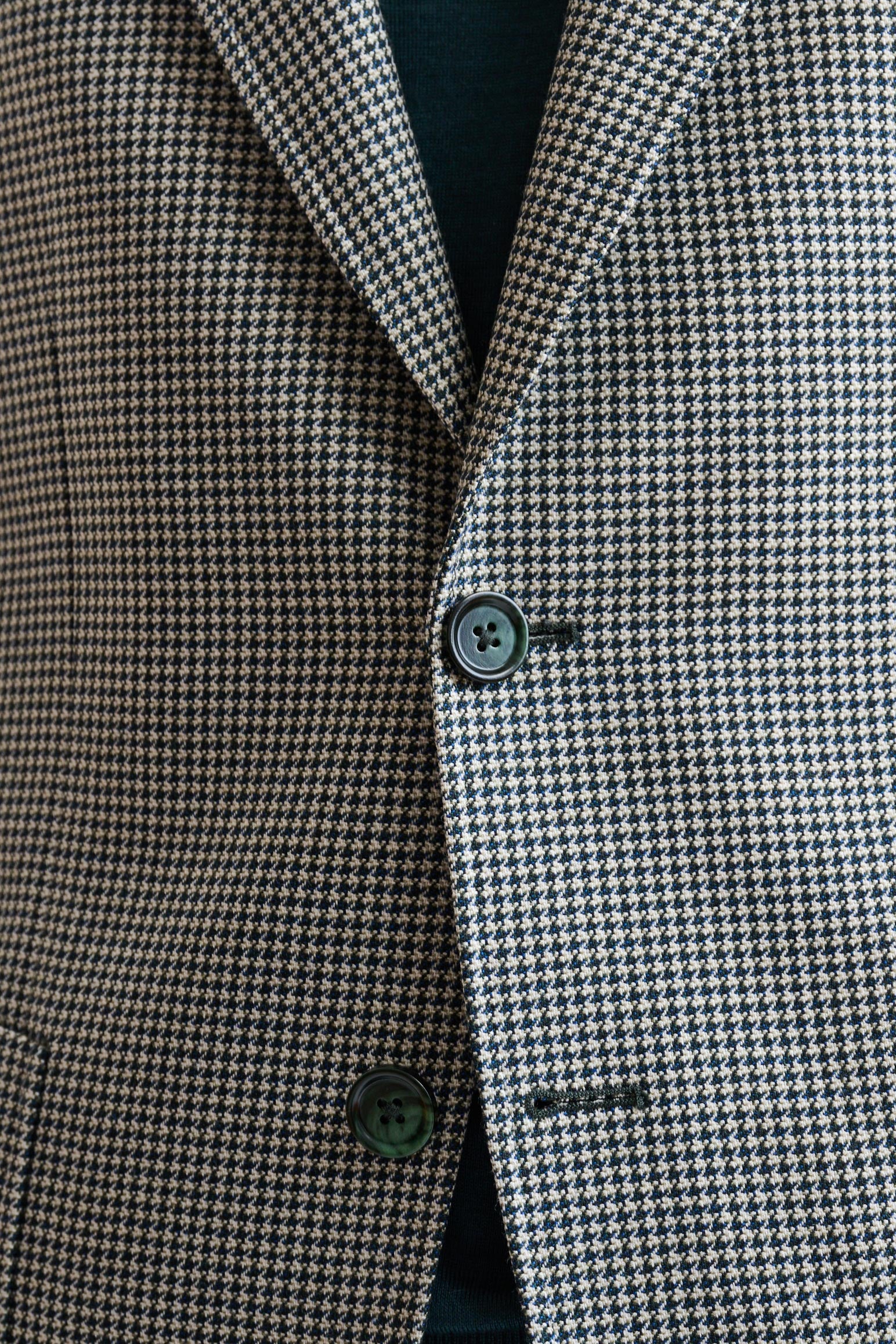 Medium Green Wool Soho Jacket Autumn Leaves - Image 5