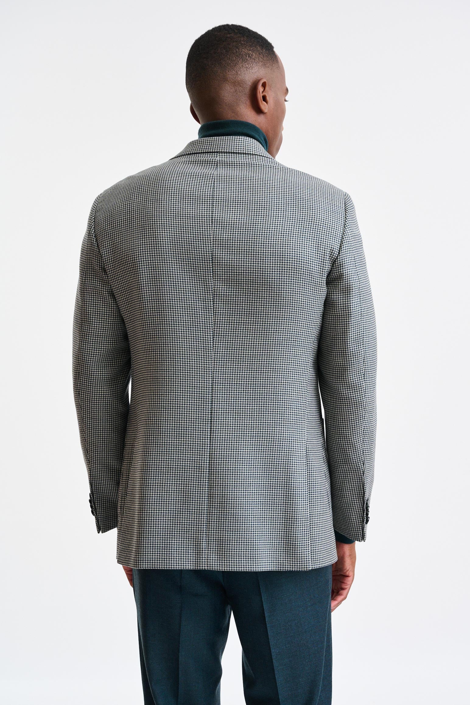 Medium Green Wool Soho Jacket Autumn Leaves - Image 7