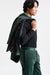 Medium Green Cotton Soho Jacket Fine Velvet - Image 2