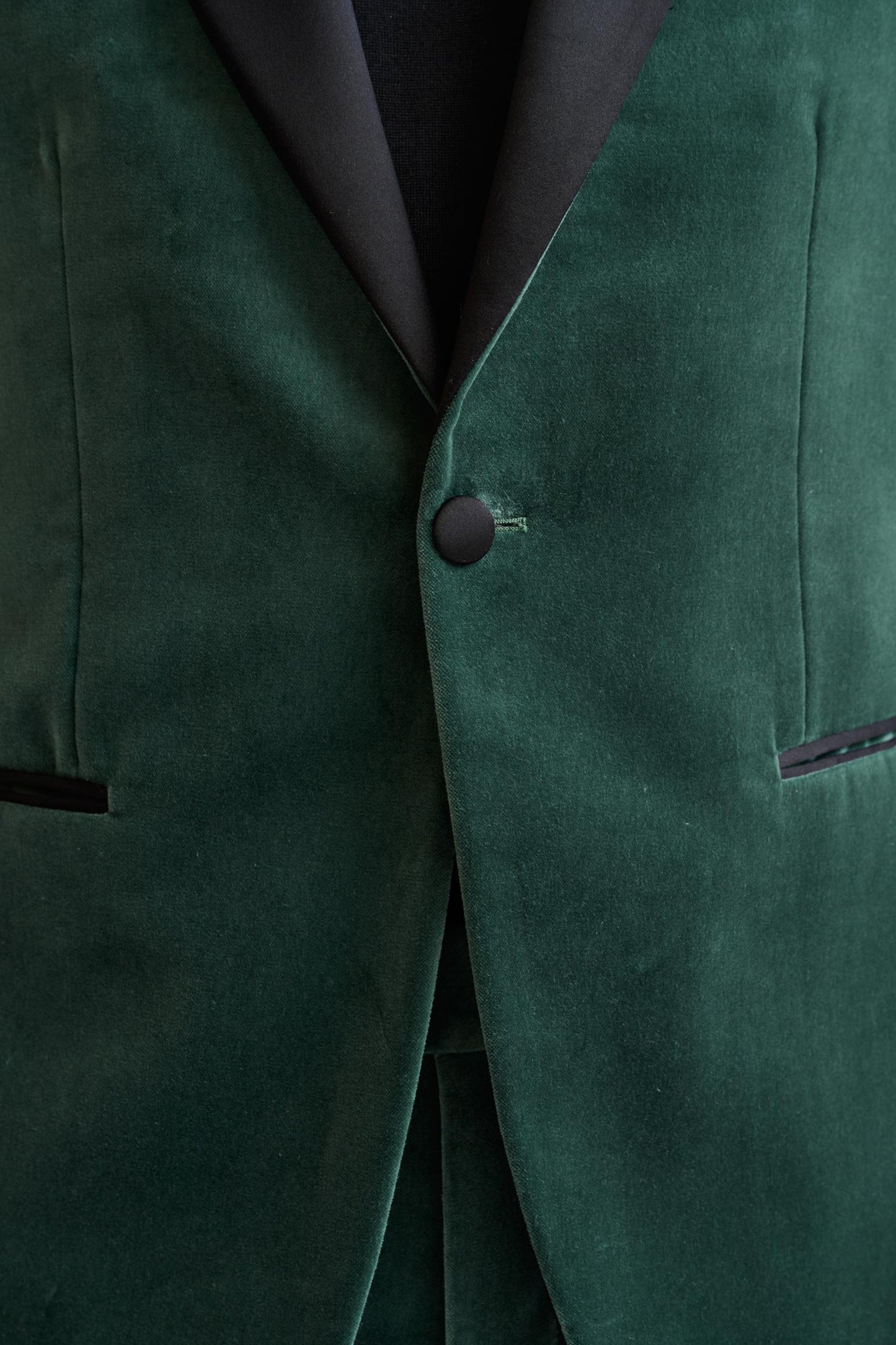 Medium Green Cotton Soho Jacket Fine Velvet - Image 6