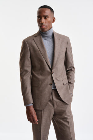 Medium Brown 100% Wool Soho Jacket Freestyle - Image 1