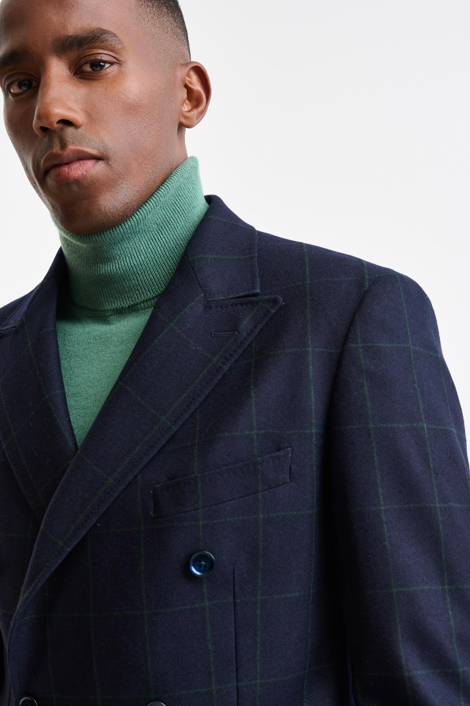 Dark Blue 100% Wool Soho Jacket Freestyle - Image 3