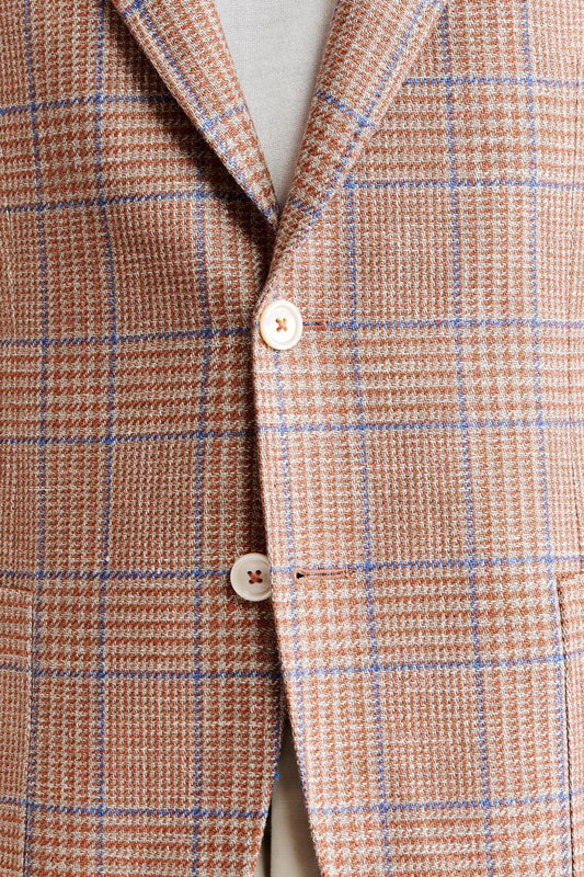 Medium Orange Wool & Linen Soho Jacket Riviera Trend Image 5
