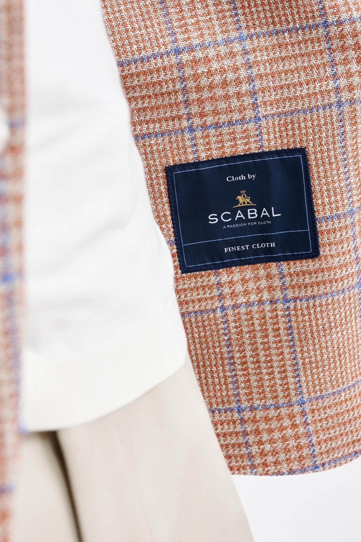 Medium Orange Wool & Linen Soho Jacket Riviera Trend