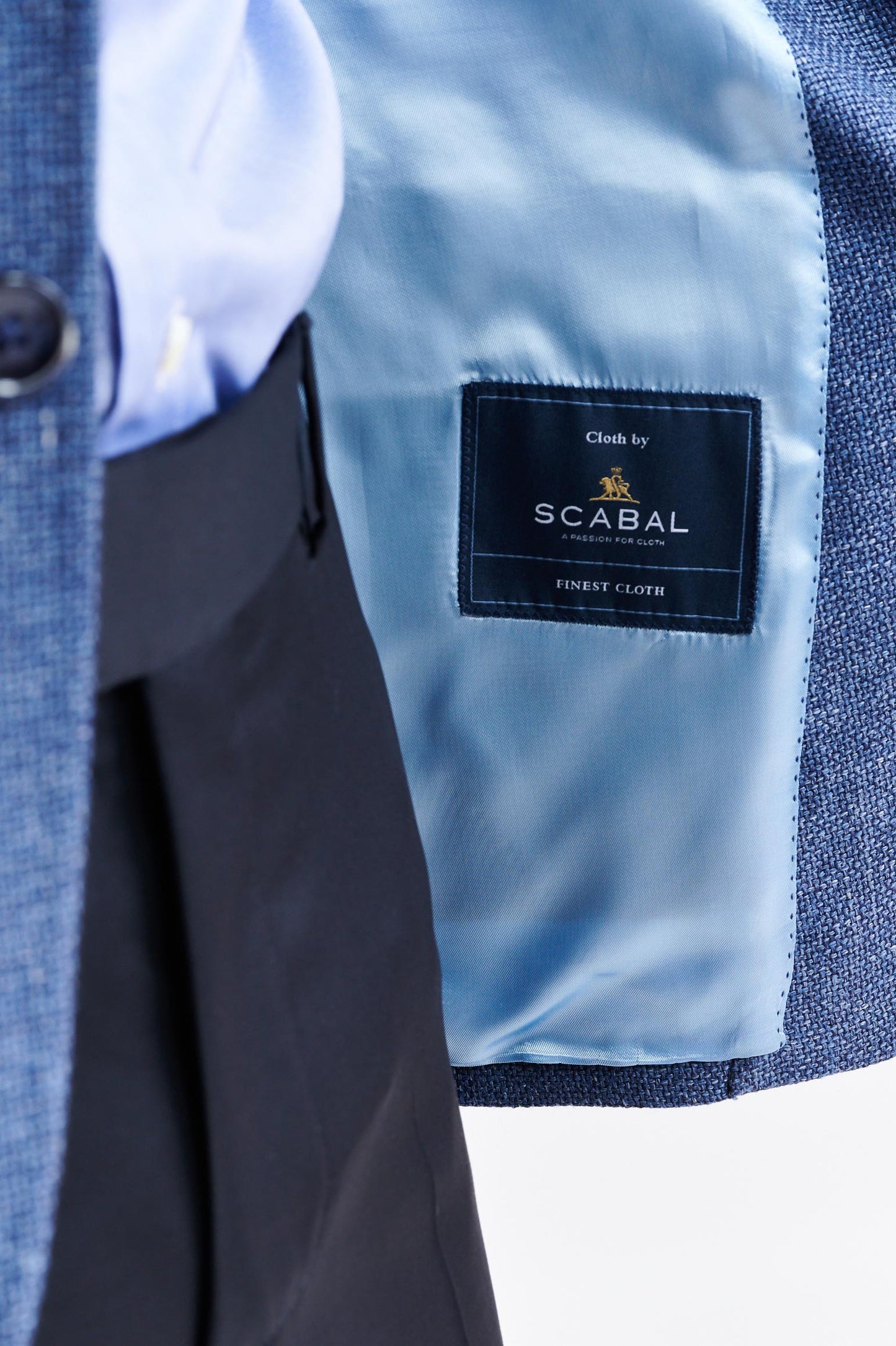 Medium Blue Wool & Linen Kenton Jacket Jazz