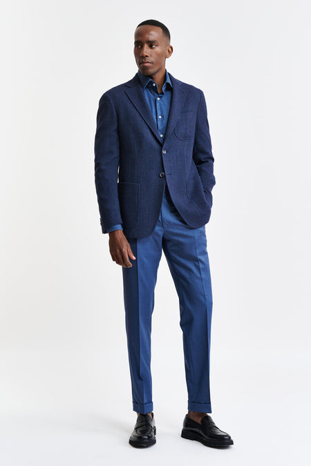 Dark Blue Wool Kenton Jacket Jazz