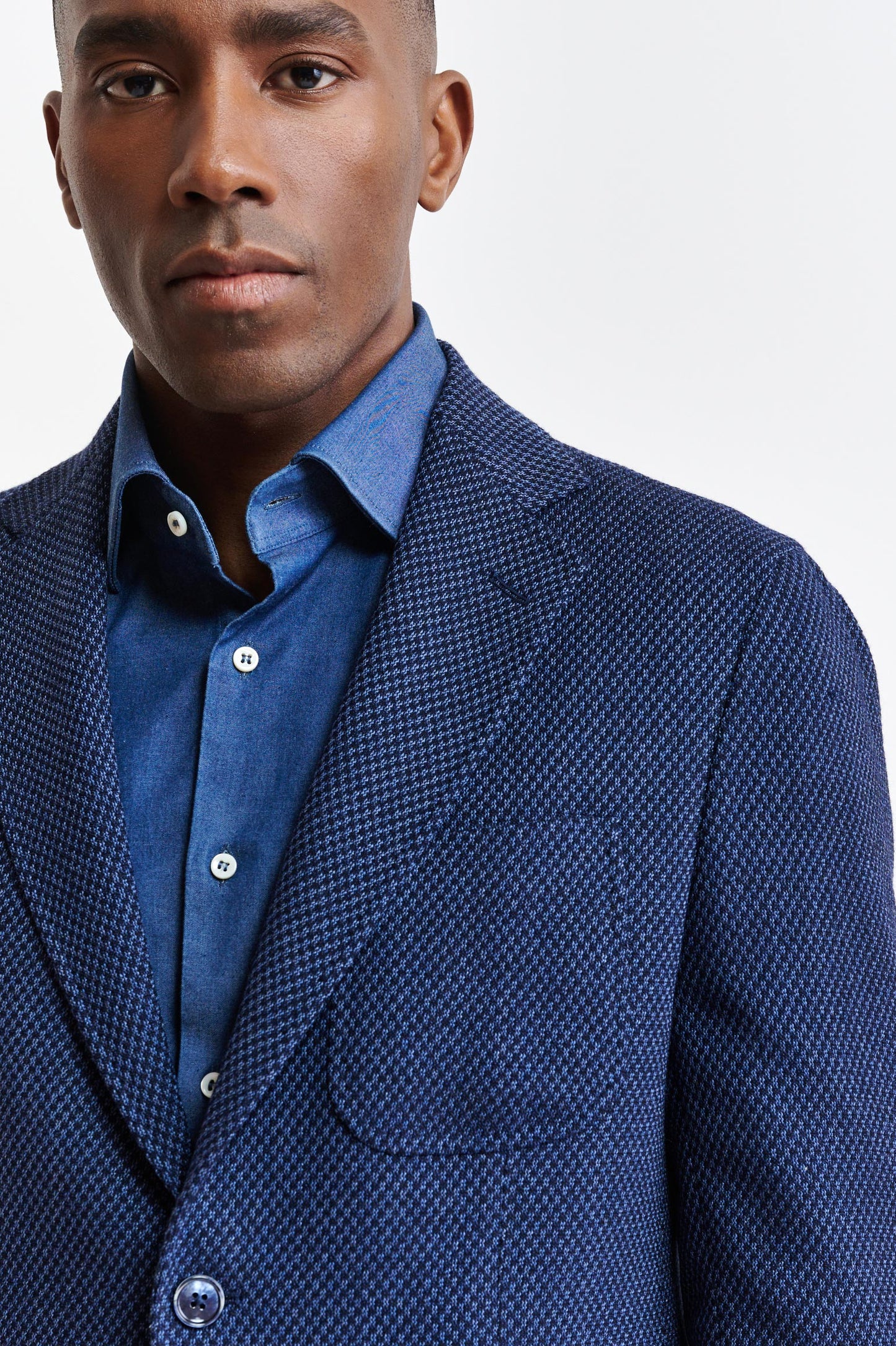 Dark Blue Wool Kenton Jacket Jazz