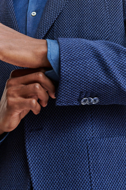 Dark Blue Wool Kenton Jacket Jazz Image 3