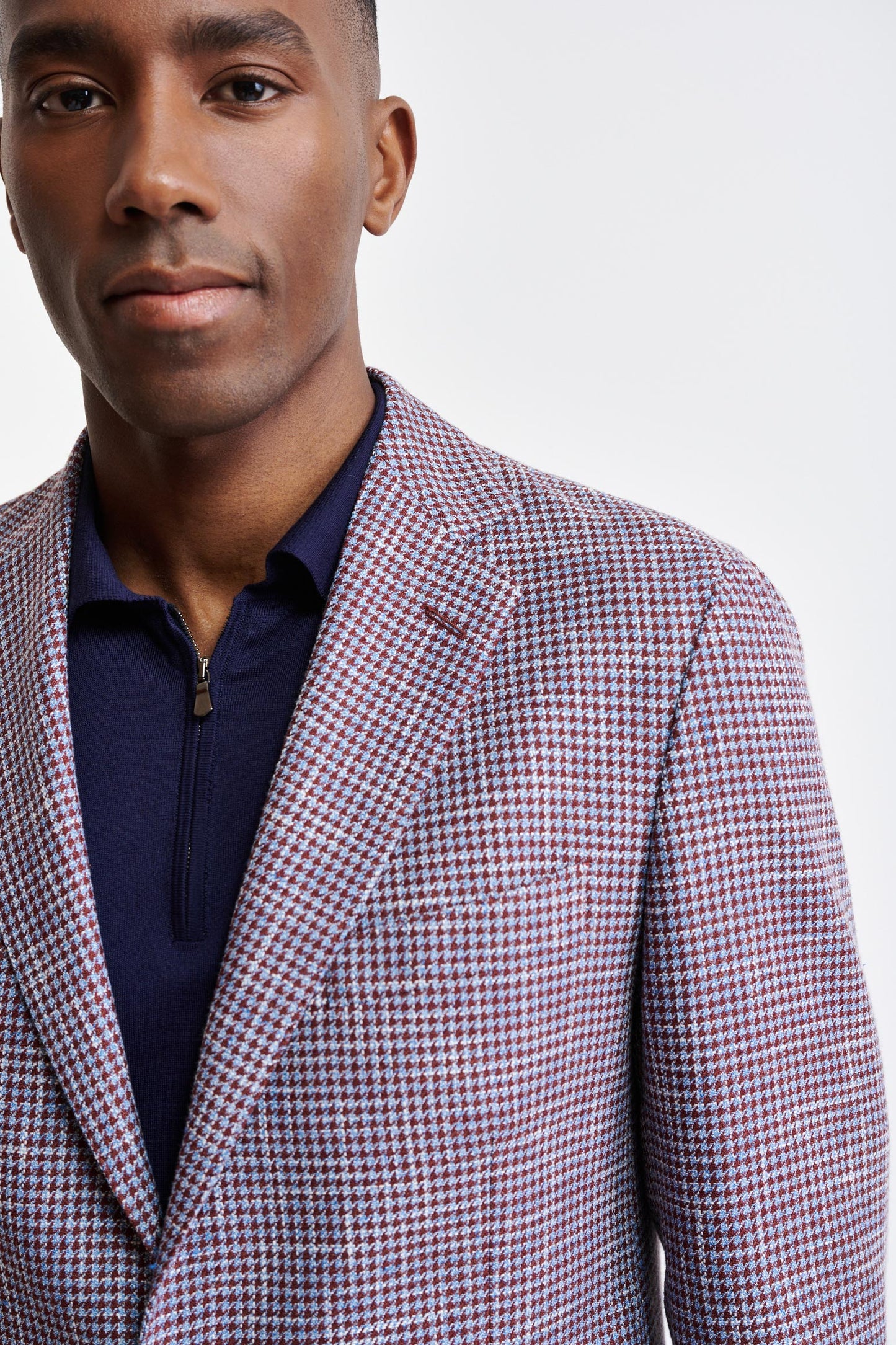 Medium Purple Wool & Cotton Kenton Jacket Riviera Trend