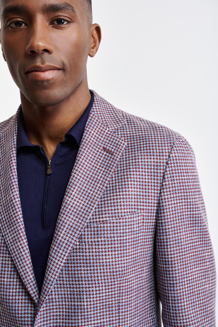 Medium Purple Wool & Cotton Kenton Jacket Riviera Trend Image 3