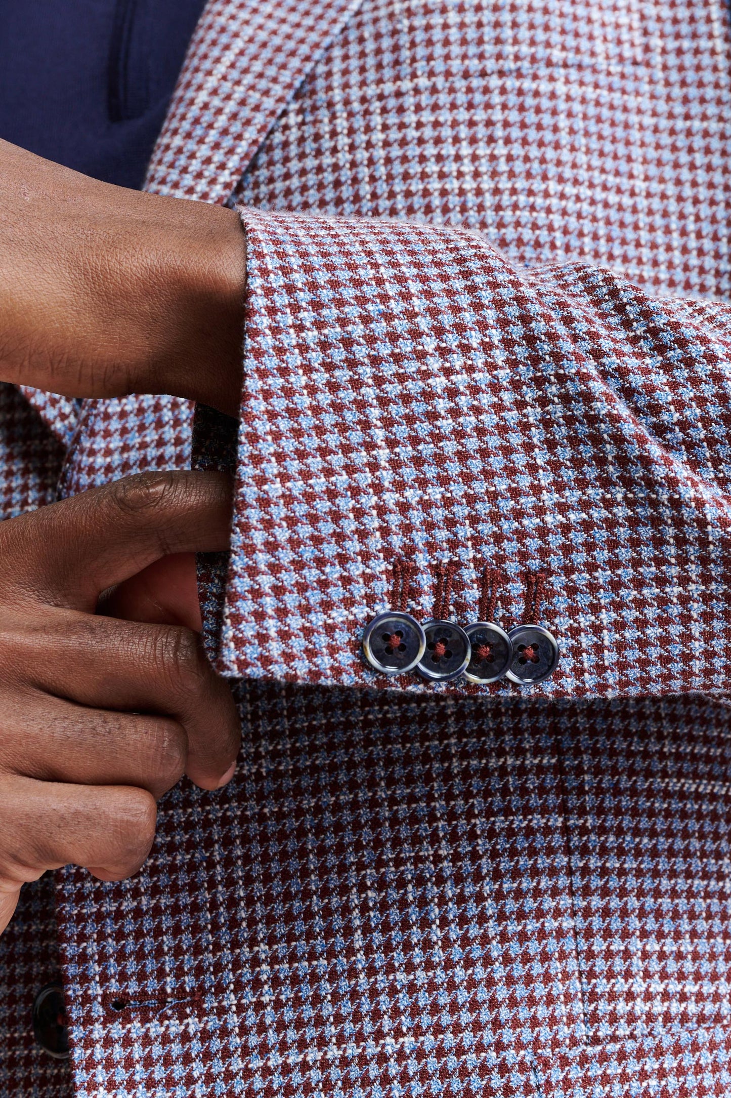 Medium Purple Wool & Cotton Kenton Jacket Riviera Trend