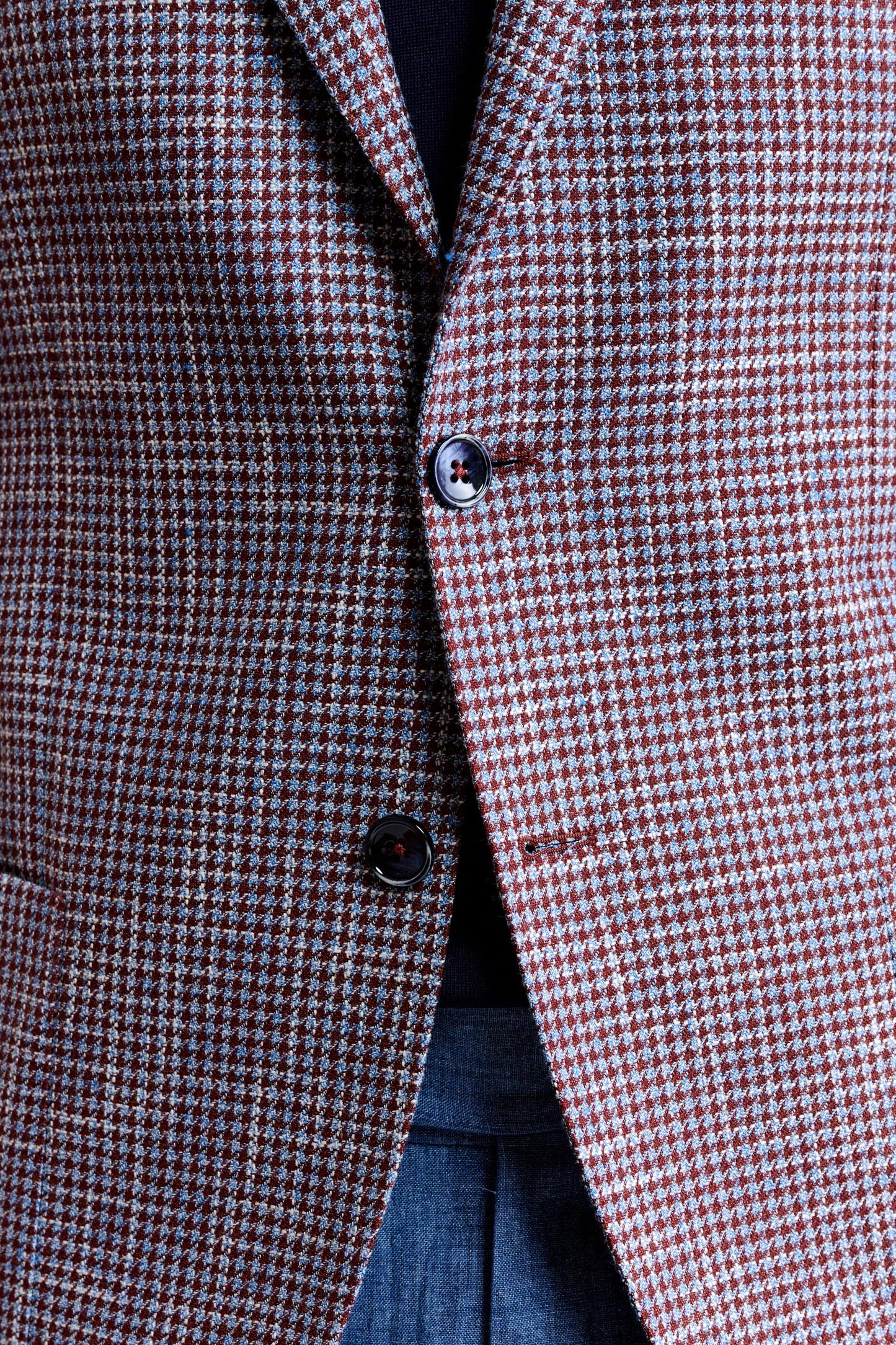 Medium Purple Wool & Cotton Kenton Jacket Riviera Trend