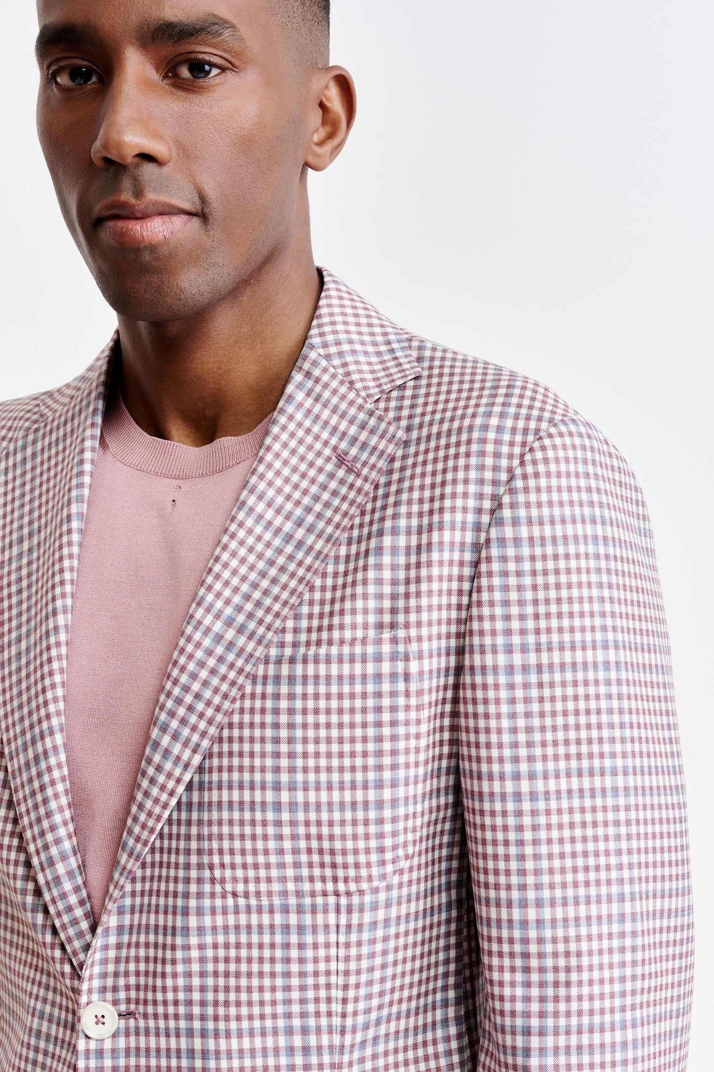 Red 100% Wool Super 130's Kenton Light Jacket Riviera Trend