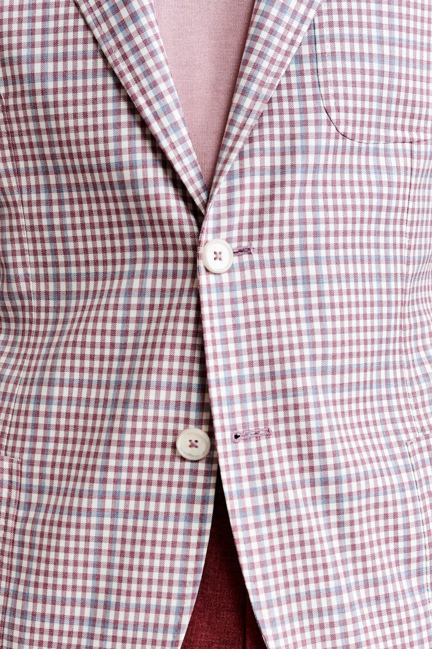 Red 100% Wool Super 130's Kenton Light Jacket Riviera Trend