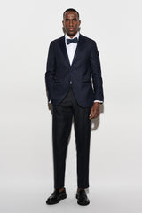 Dark Blue Wool Kenton Jacket Riviera Trend