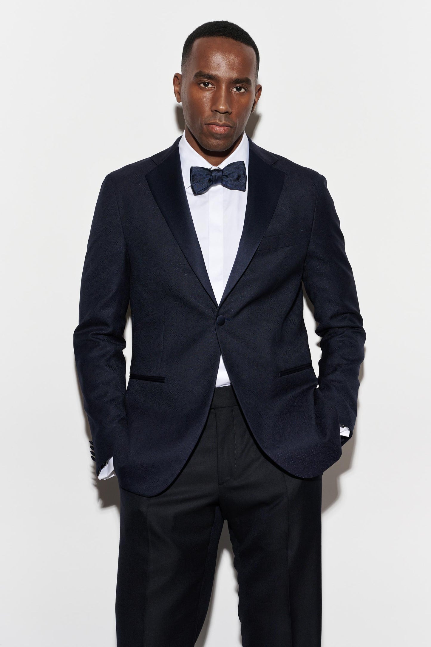 Dark Blue Wool Kenton Jacket Riviera Trend