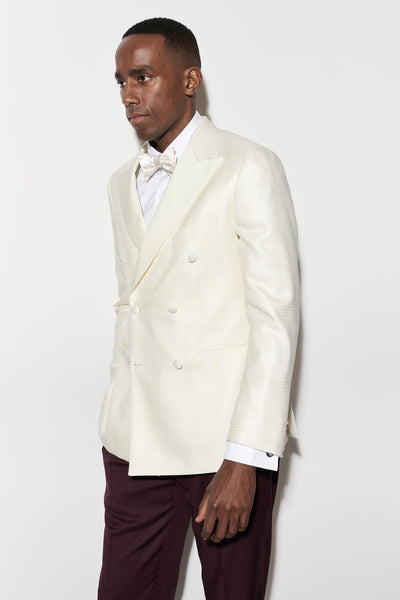 White Wool & Silk Soho Jacket Nobility – Scabal
