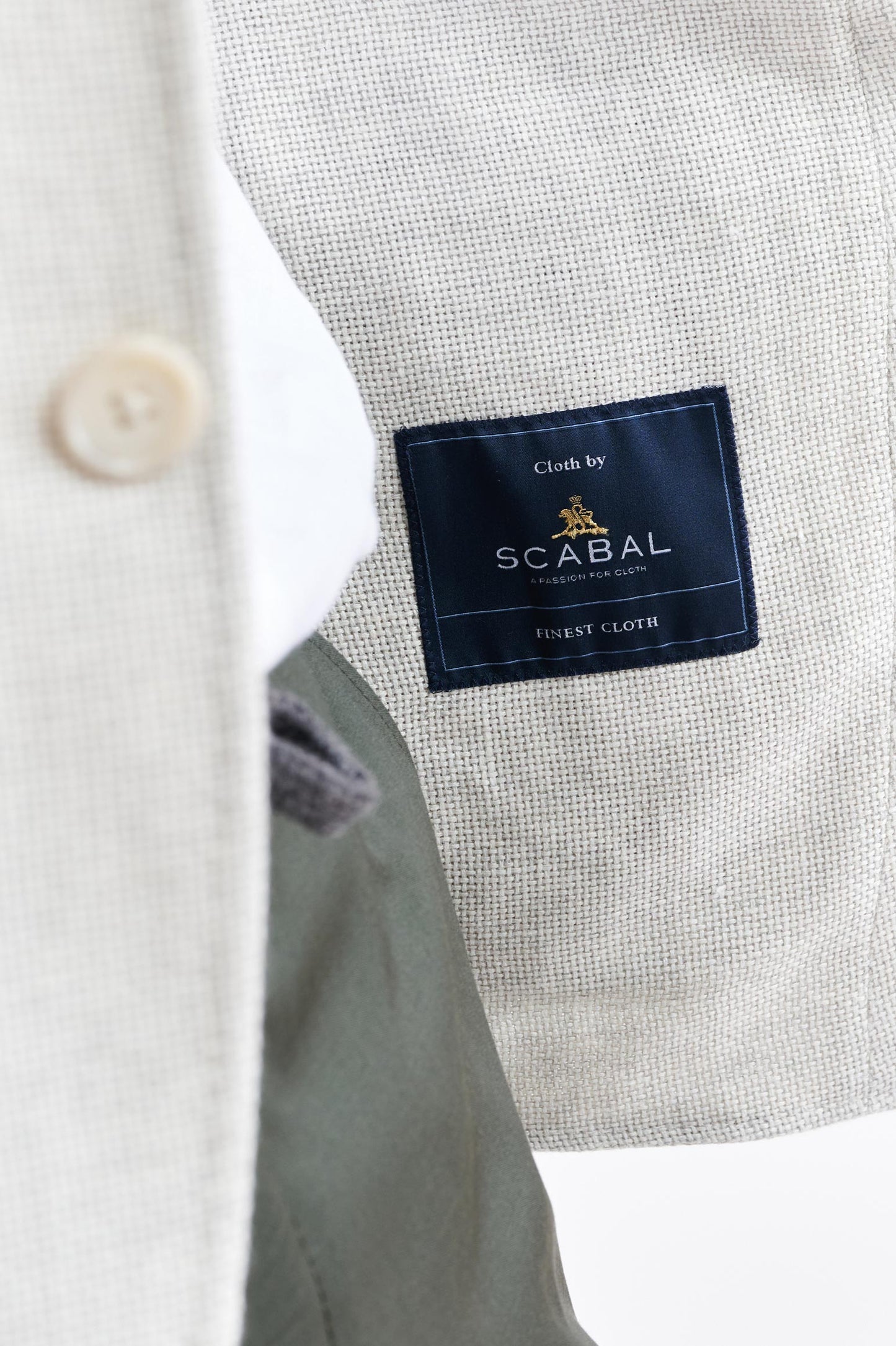 Weiße Kenton-Jacke Aus Wolle Und Leinen Jazz