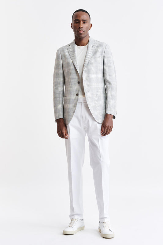 Light Grey Wool & Silk Kenton Jacket Riviera Trend Image 2